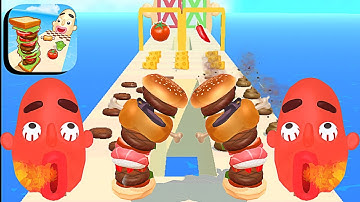 Sandwich Runner ​- All Levels Gameplay Android,ios (Levels 295-299)