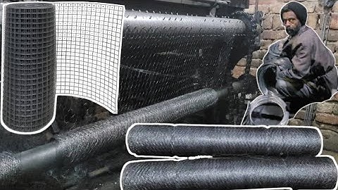 process of making amazing wire fence | steel net | wire mesh | steel mesh #fencing #fence