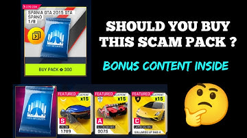 Asphalt 9 Scam Packs?  Spania GTA 2015 GTA SPANO | City of Lights Pack