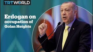 Erdogan responds to Trump's Golan Heights announcement