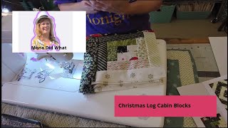 Sewing Log Cabin Quilt Blocks 12 at a time Chain Piece