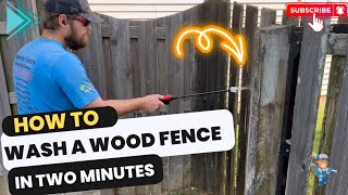 How to Soft Wash a Fence Using Wood Wizard