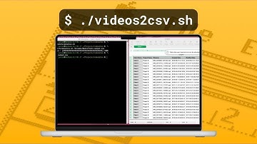 [60s Demo] Video Files to CSV Generator Shell Script