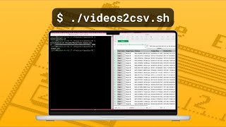 60S Demo Video Files To Csv Generator Shell Script