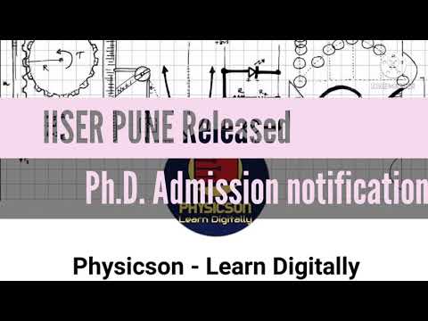 How to apply for Ph.D. Program at IISER PUNE?||Last date: 31 May 2021|| Physicson-Learn Digitally