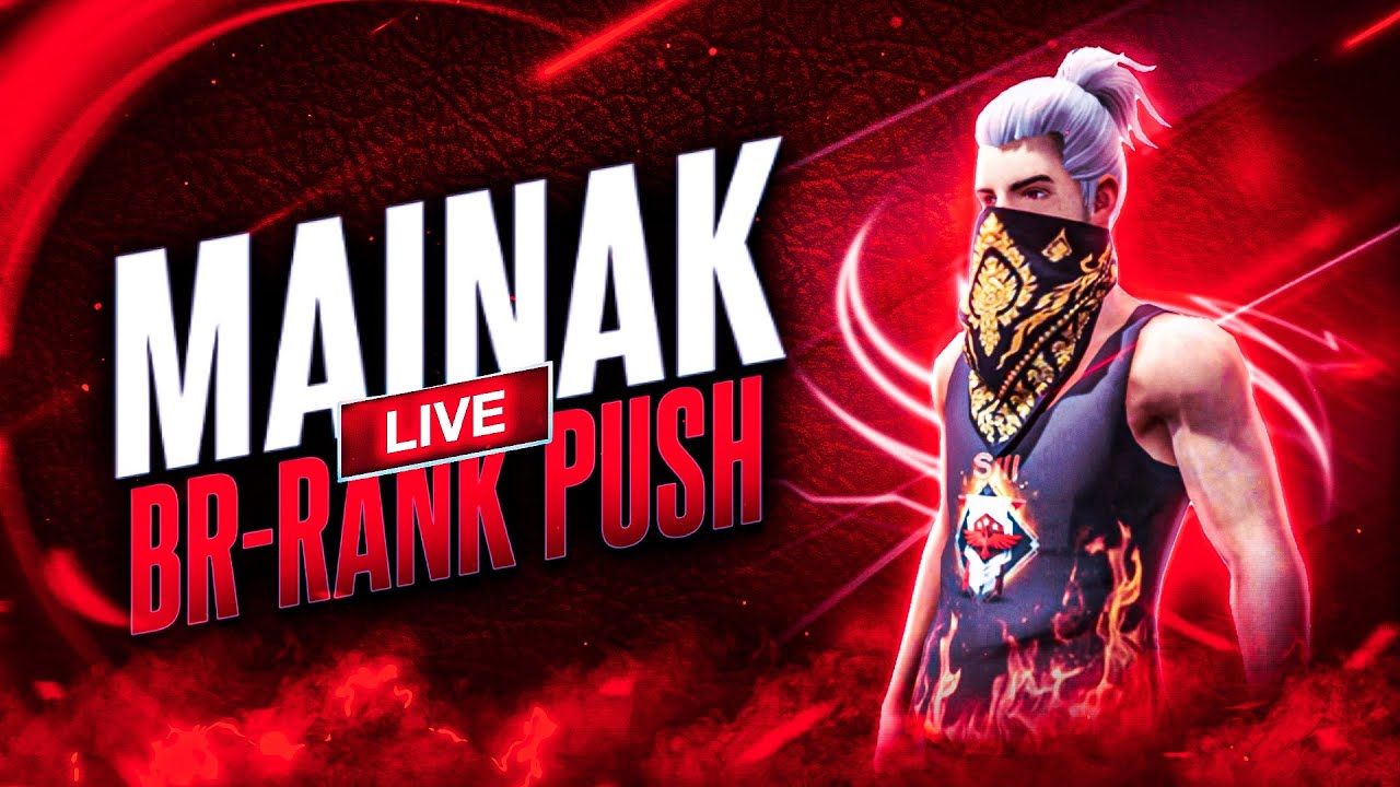 GOLD TO GRANDMASTER BR RANK PUSH RUSH GAMEPLAY // FREE FIRE LIVE STREAM ...