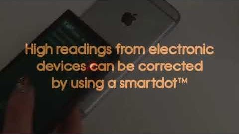 Testing a smartdot with electro smog detector