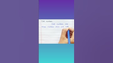 Define Odd Numbers #shorts