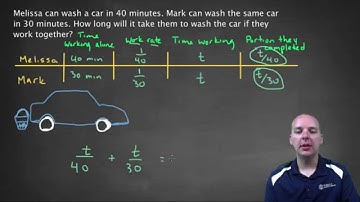 Rational Equation Application - Work Rate Problem