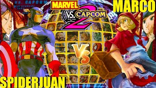 MvC2 Mvci Umvc3 SPIDERJUAN vs MARCO pt 2