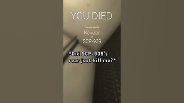 How Did SCP-939 Do That?!?