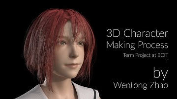 3D Character Modeling Breakdown - Term project at BCIT 3DMAA