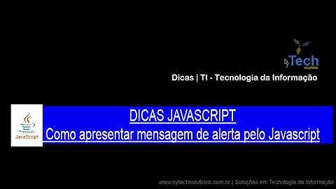 Aula 02 -  Como apresentar mensagem de alerta com JavaScript