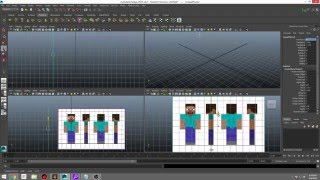 Model & Texture STEVE from  MINECRAFT BEGINNER