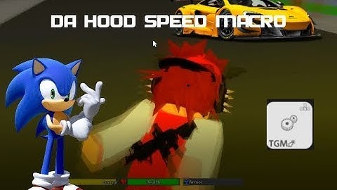 How To Speed Glitch In DA HOOD or UNTITLED HOOD  (TG Macro)