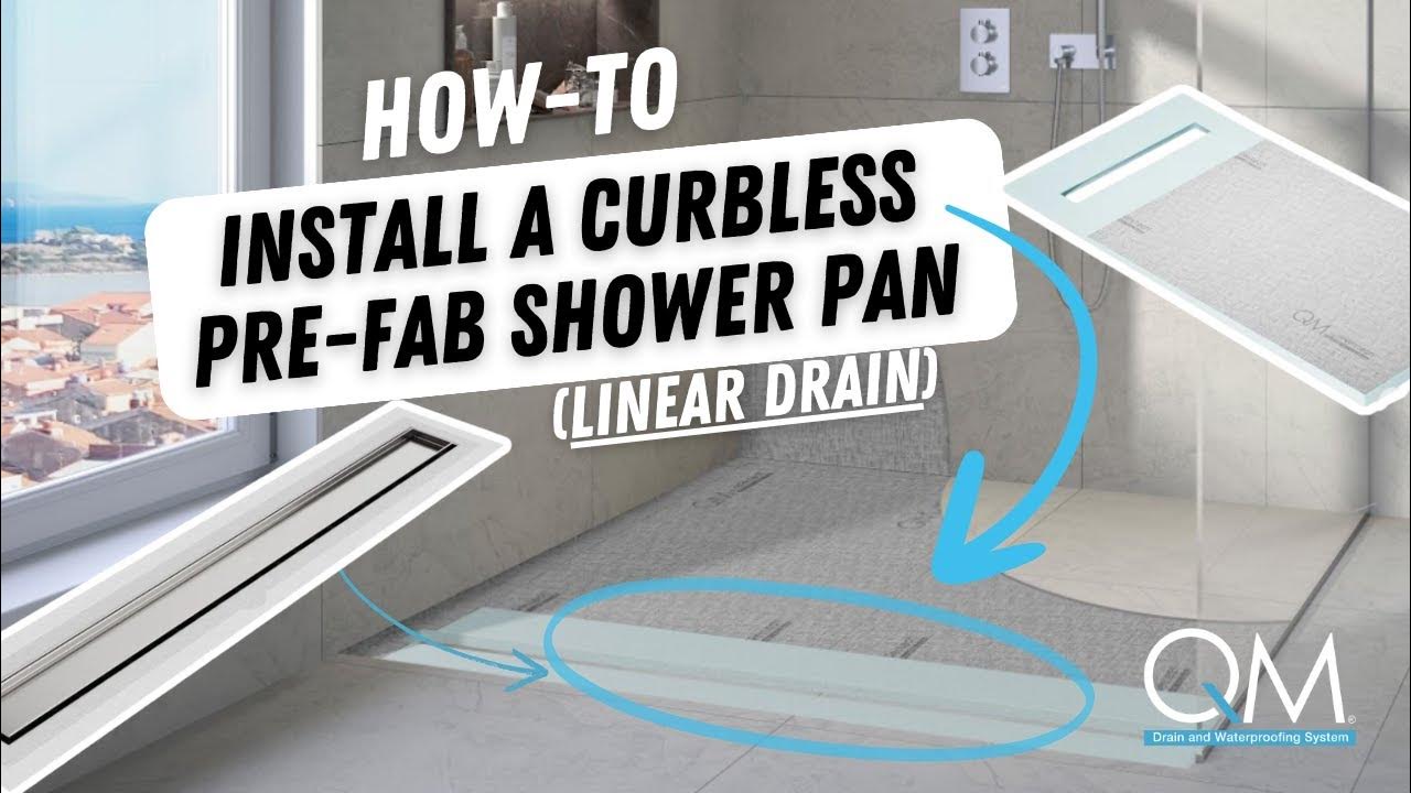 Seamless and Stylish Prefab Shower Pan Installation with Curbless Bracket Kit YouTube