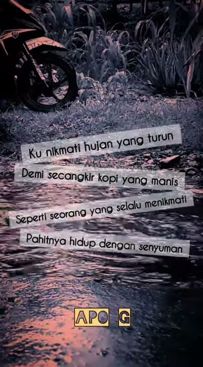 Story WA hujan sambil mengopi