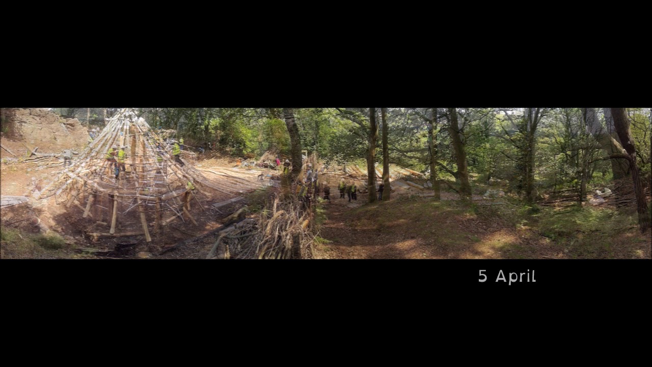 Bronze Age Roundhouse Project Beeston Castle UK Time Lapse YouTube