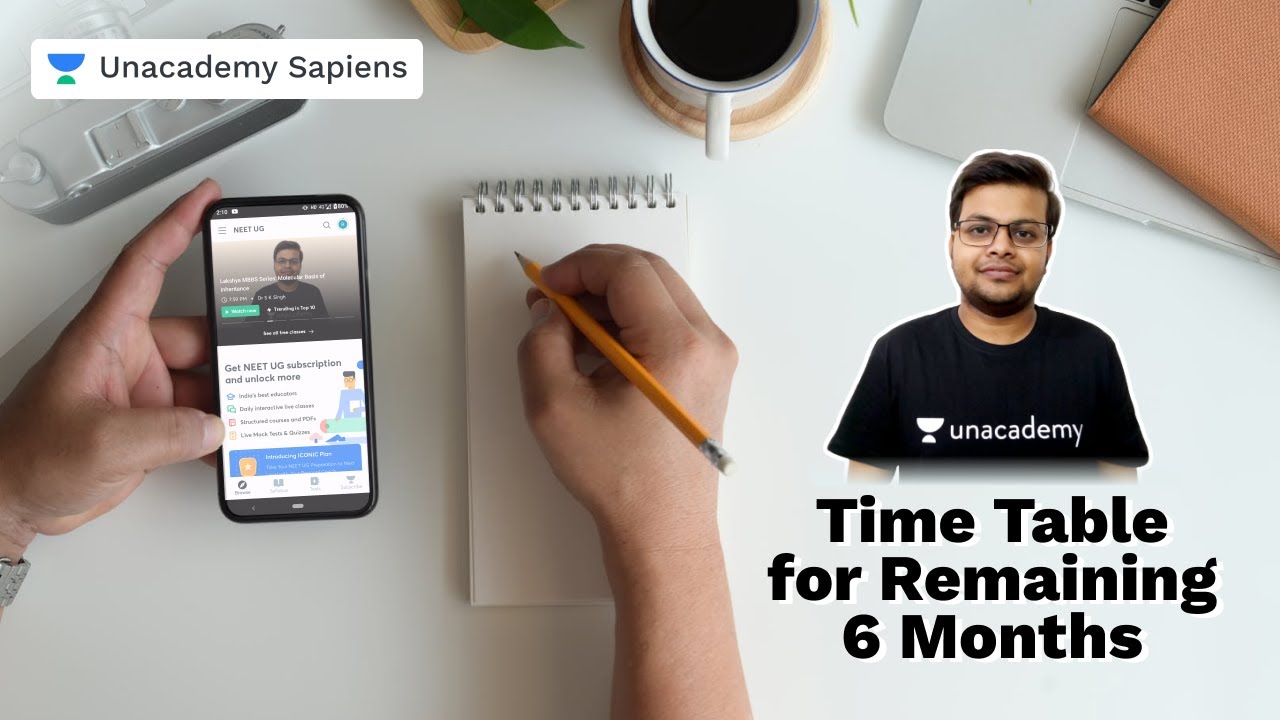 Time Table for Remaining 6 months | NEET 2021 | Dr. S K ...
