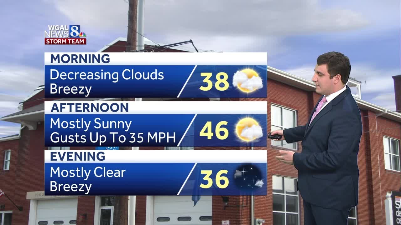 Seasonable; Breezy Weekend In South-Central PA - YouTube