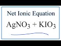 Net Ionic Equations and Spectator Ions