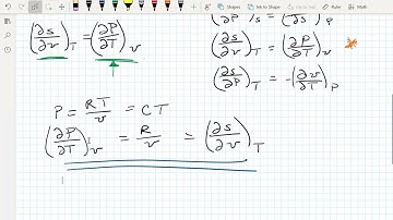 Thermodynamic Property Relations Examples