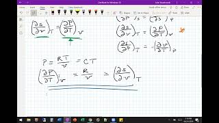 Thermodynamic Property Relations Examples