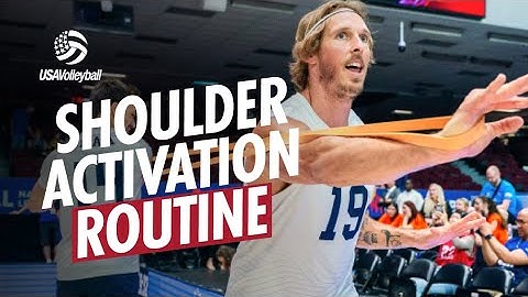 Volleyball SHOULDER ACTIVATION Routine | Aaron Brock & Olympian Jeff Jendryk