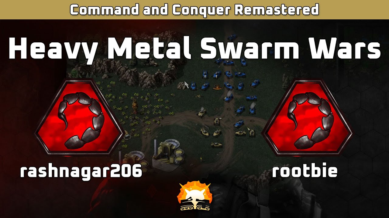 CNC Remaster: rashnagar206 (Nod) vs rootbie (Nod) - Heavy Metal Swarm Wars