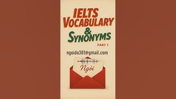 300 từ đồng nghĩa cho IELTS Band 8|| _ Improve Your IELTS Vocabulary & Synonyms for Band 8+ (Part 1)