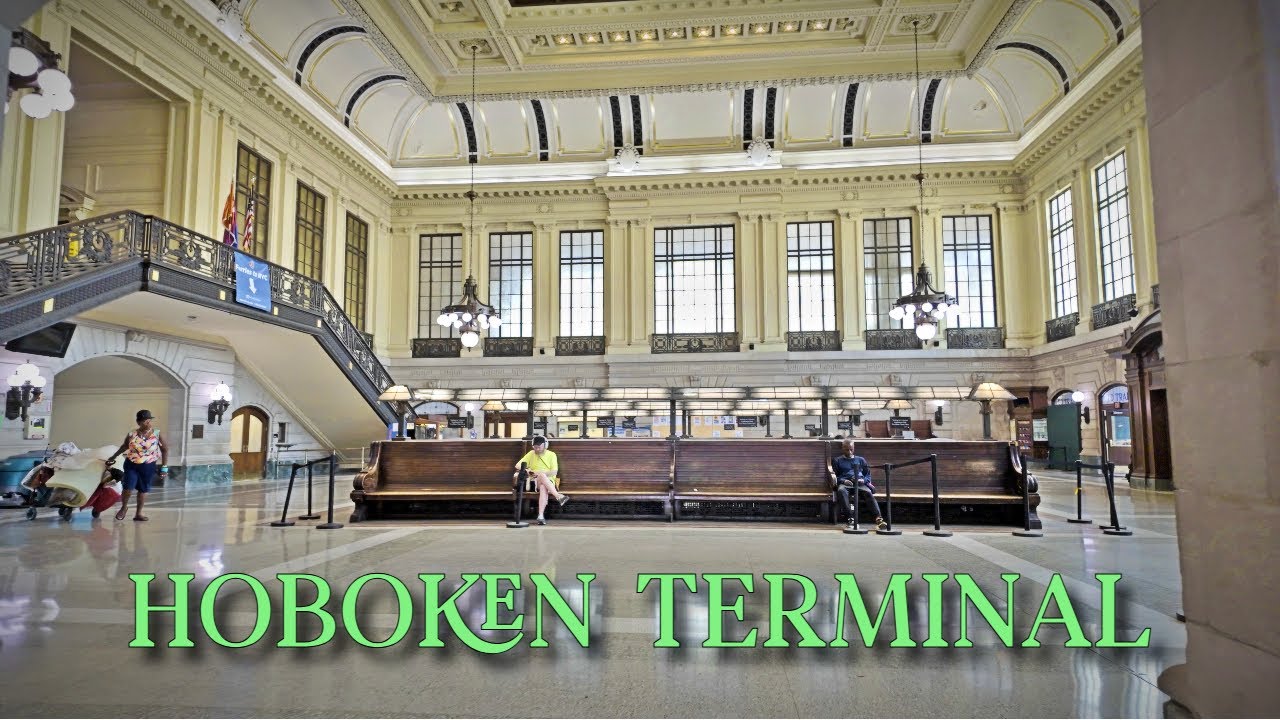 【4K】𝐖𝐀𝐋𝐊 🇺🇸 Arriving in Hoboken Terminal, New Jersey