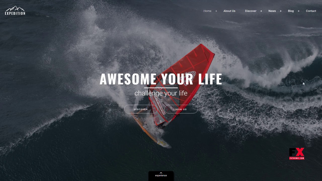 Expedition Fullscreen Interactive WordPress Theme Tibby Dre - YouTube