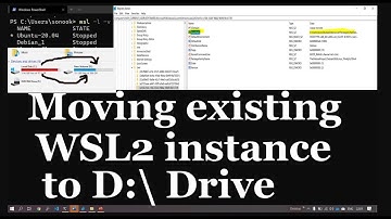 How to move existing WSL installation to D: drive | Ext4.vhdx file default path change