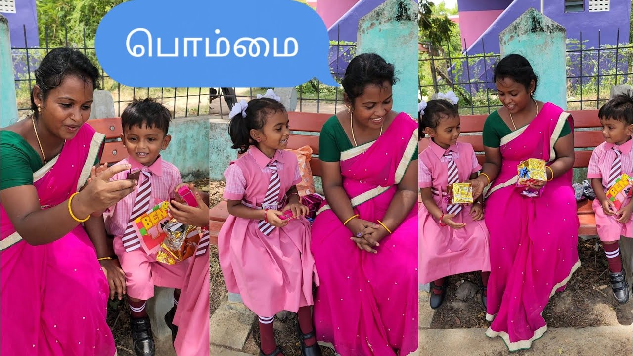 School 1st day நம்ம குழந்தைகளுடன் ஒரு ஜாலியான விளையாட்டு🤣😂😅#new #cute #baby #funny