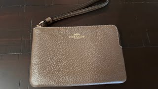 What Fits? Coach Corner Zip Wristlet