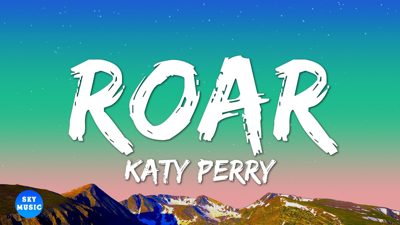 Katy Perry Roar Typography Music Song Lyric Wall Art Print - Song