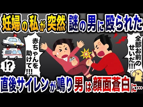 妊婦の私を襲った謎の男「全部お前のせいだ!!」私「赤ちゃんが…」→次の瞬間、サイレンが鳴り響くと男は血相を変え…【2ch修羅場スレ・ゆっくり解説】