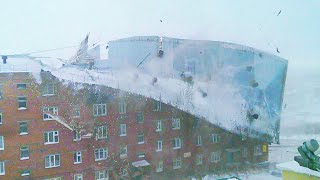 Chukotka dünyayla bağlantısı kesildi: Rusya'nın Anadyr kentinde şiddetli kar fırtınası / Afetler