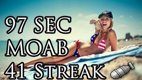 MW3 SOLO 97sec MOAB w/41 gunstreak with mp7 rushing on Resistance HD