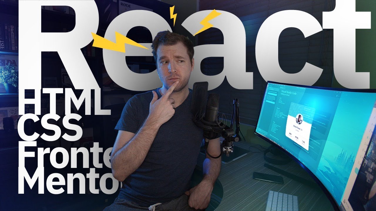 React with Frontend Mentor coding HTML & CSS