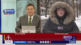 WTAJ Team Coverage of Winter Conditions on Tuesday, Jan. 9, 2024.
