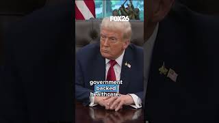 President Trump says a government shutdown could happen because of Democrats