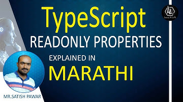 #ts  TypeScript | Read-only Class properties | How To Use Read-Only Properties | In Marathi