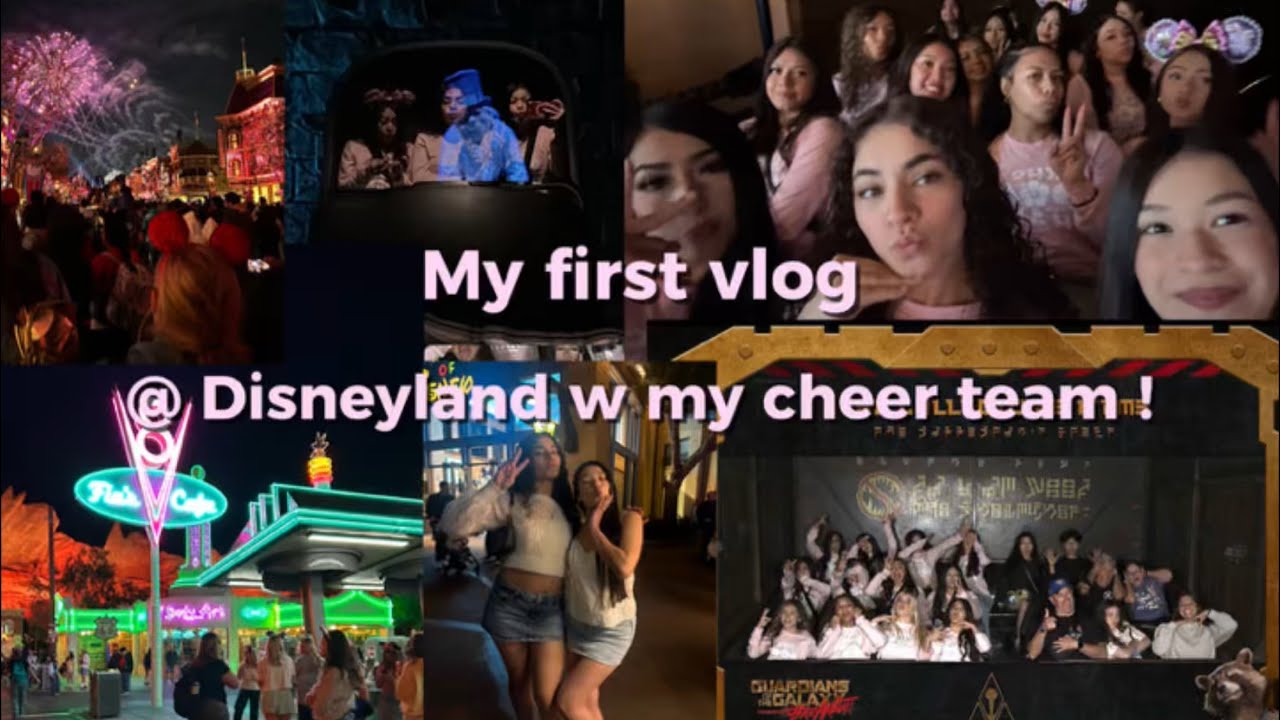 my first vlog !! | cheer + disneyland + lots of fun was had :)