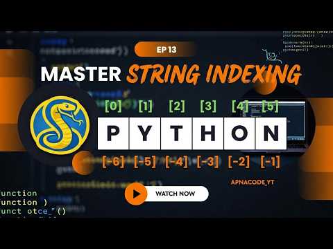 String indexing in Python is easy 🔣 | EP = 13 @ApnaCode_YT