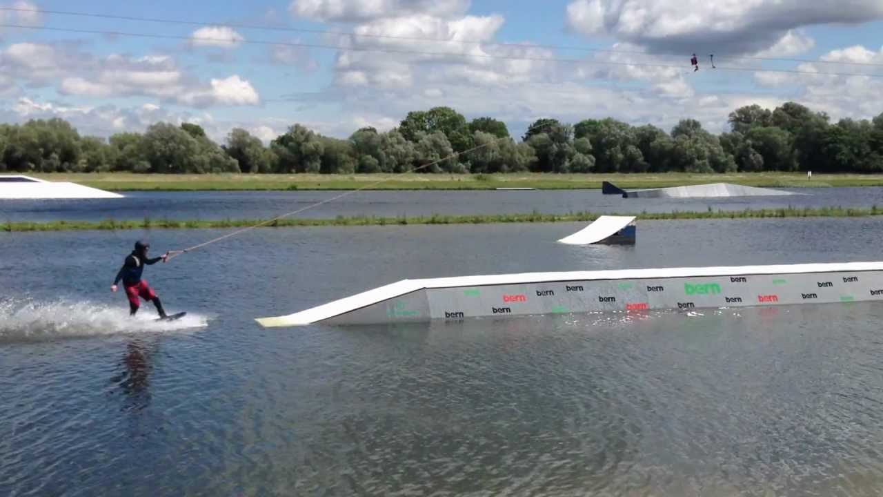 First wakeboard rail YouTube