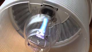 Westinghouse Lifeguard 175W Mercury Vapor Firing Up.
Just the joyful firing up of my new Westinghouse Lifeguard 175W Mercury Vapor. Actually I like a lot how the bulb flickers when you first turn on the power supply. This bulb has 30 years and like two days ago was it first start... This unused period make the mercury inside the arc tube starts to splash all over around so it makes the start a little more flickering!
I like a lot this bulb, I got it on eBay for $15.00 dollars and works so great, no problem in nothing and you can actually use it a lot whit all those years behind it. So anyway, this video is only the fire up but you can search other videos of this bulb like the unboxing and the first start ever on my channel... enjoy! Westinghouse Lifeguard 175W Mercury Vapor Firing Up.
