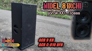 speaker ACR 8inch Fullrange || tweteer di upgrade acr 9KH || makin cling,nyess tembus 150 meter