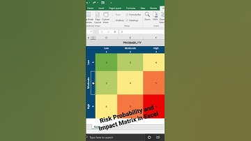 Risk Probability and Impact Matrix #engineeringly #projectmanagement #riskmanagement #excel #msexcel