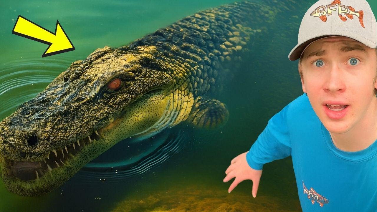 廃墟の池で人食いモンスターを捕まえた！